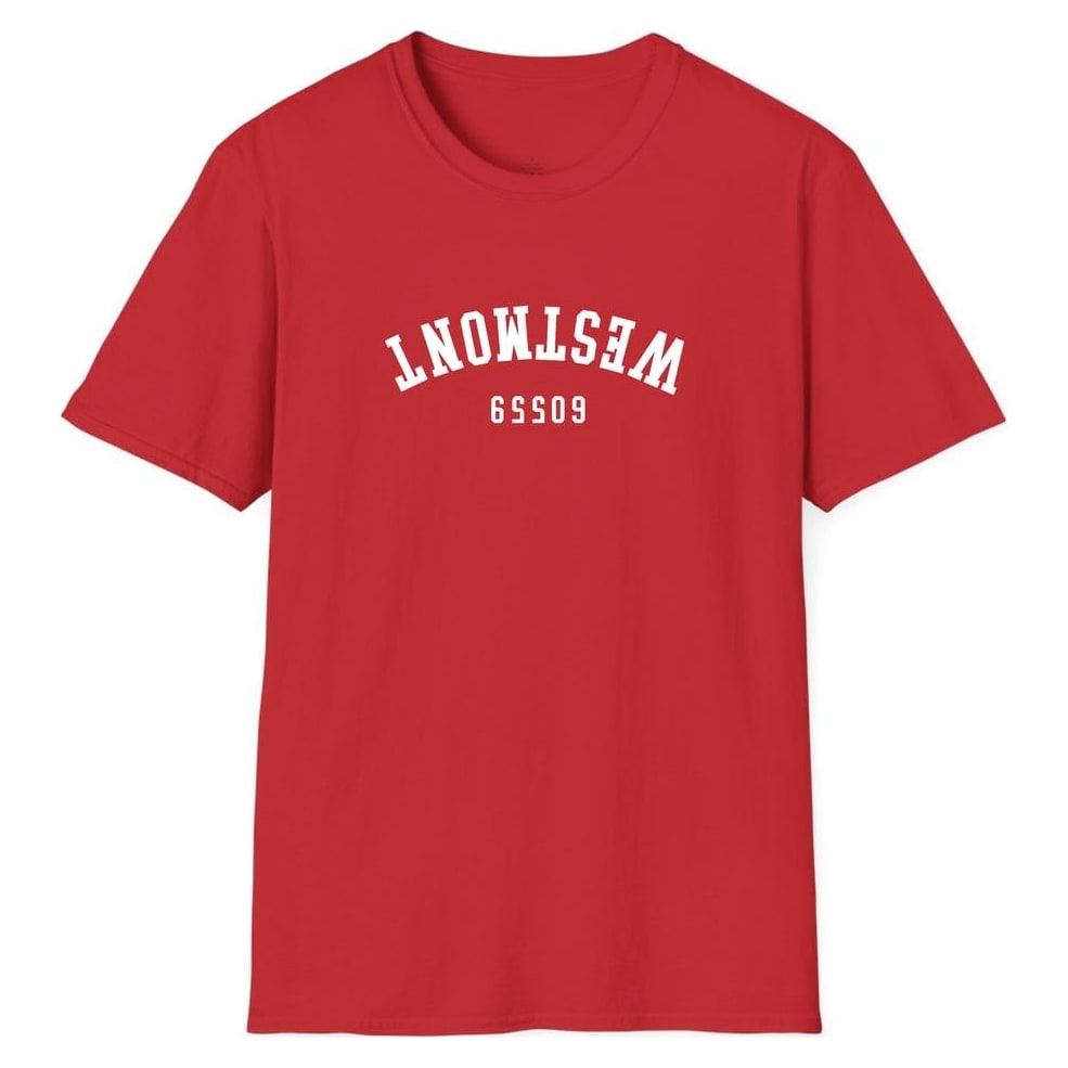 WESTMONT 60559 ARCHED - UPSIDE DOWN — Red