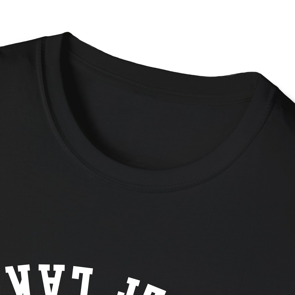 Wolf Lake ILLINOIS ARCHED - UPSIDE DOWN — Black — view 3
