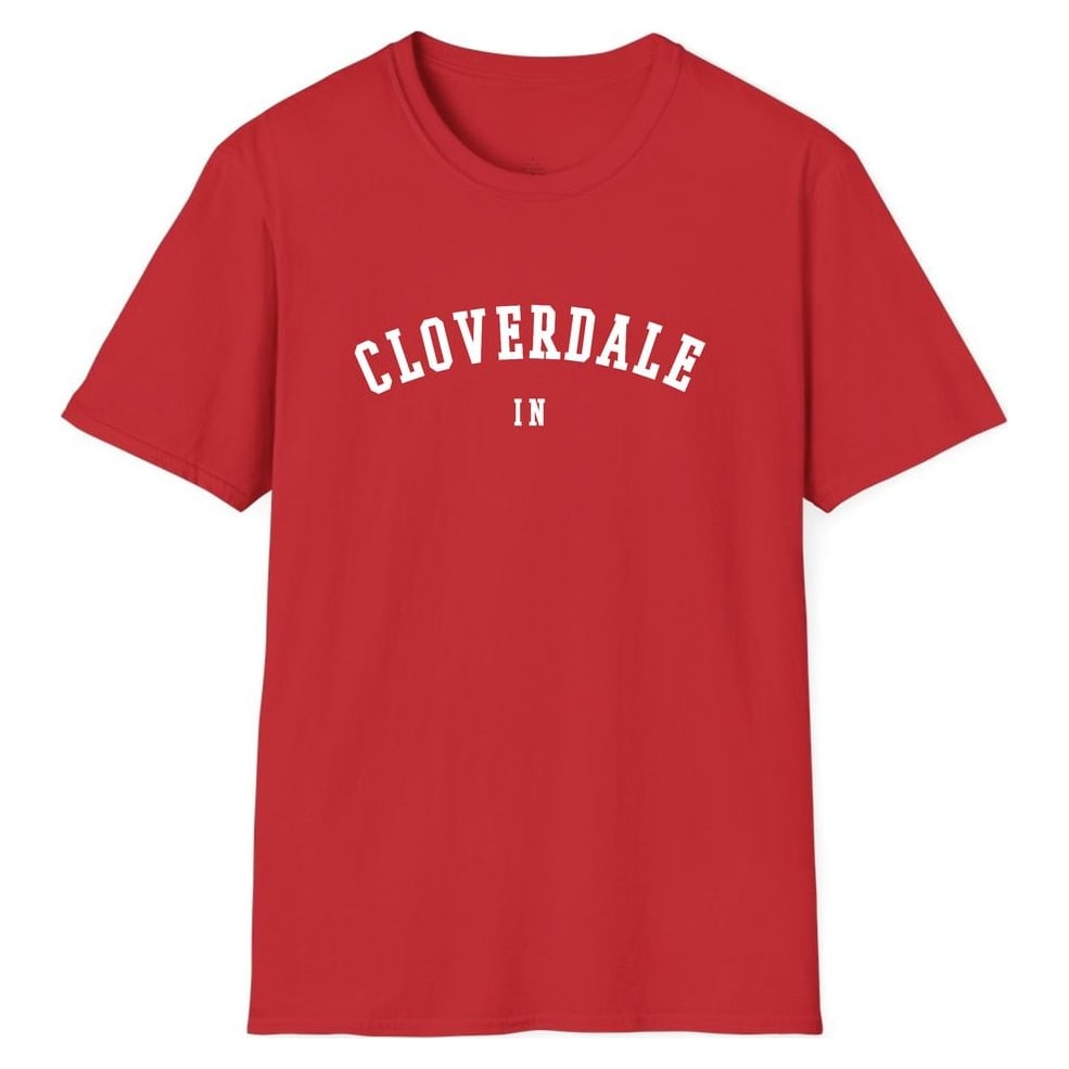 CLOVERDALE INDIANA ARCHED — Red