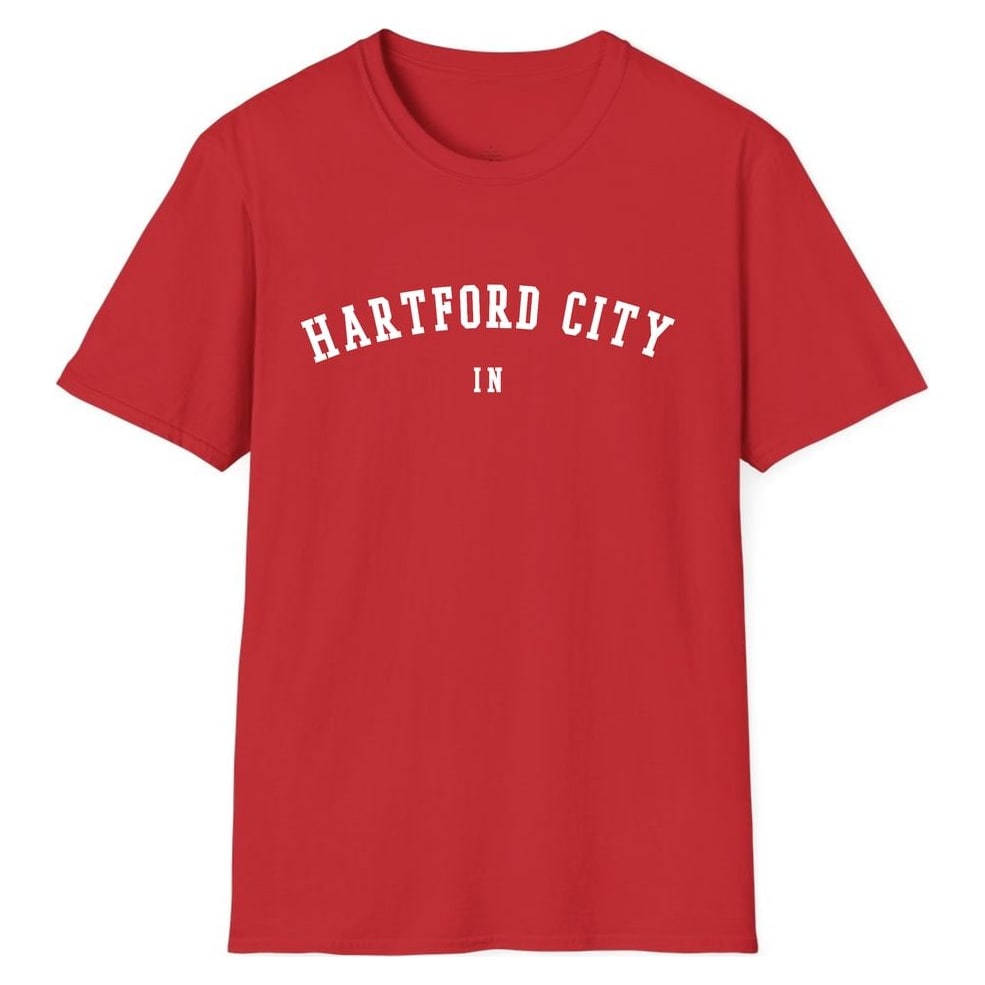 HARTFORD CITY INDIANA ARCHED — Red