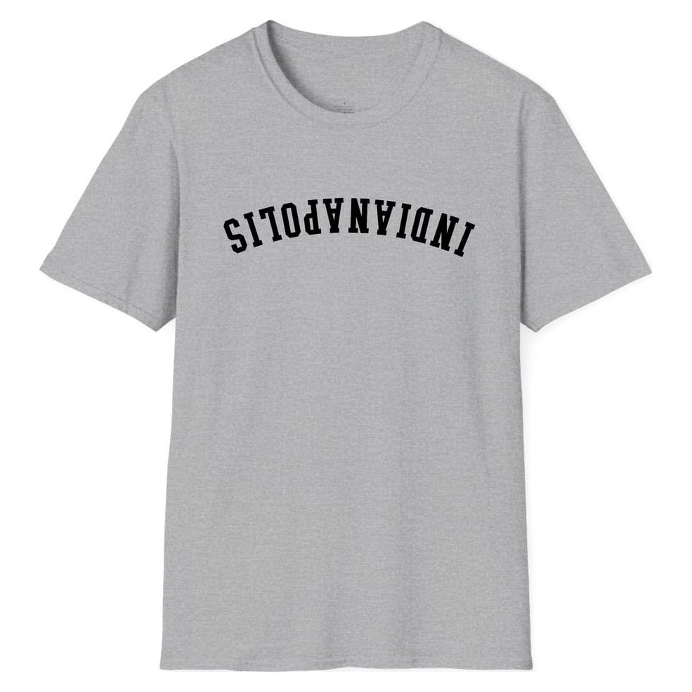 INDIANAPOLIS ARCHED - UPSIDE DOWN — Sport Grey