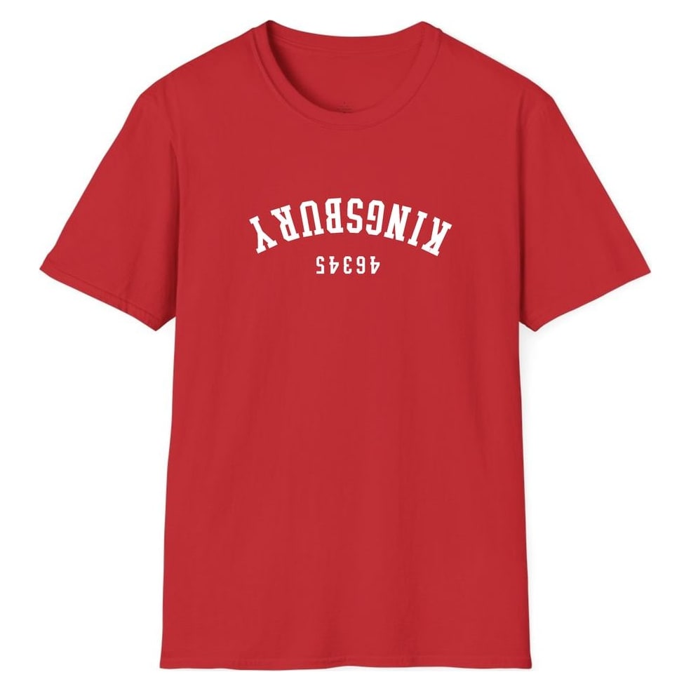 KINGSBURY 46345 ARCHED - UPSIDE DOWN — Red