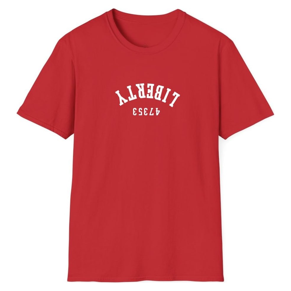 LIBERTY 47353 ARCHED - UPSIDE DOWN — Red