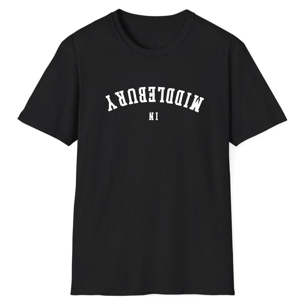 Middlebury INDIANA ARCHED - UPSIDE DOWN — Black