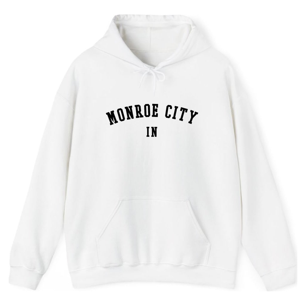 MONROE CITY INDIANA ARCHED — White