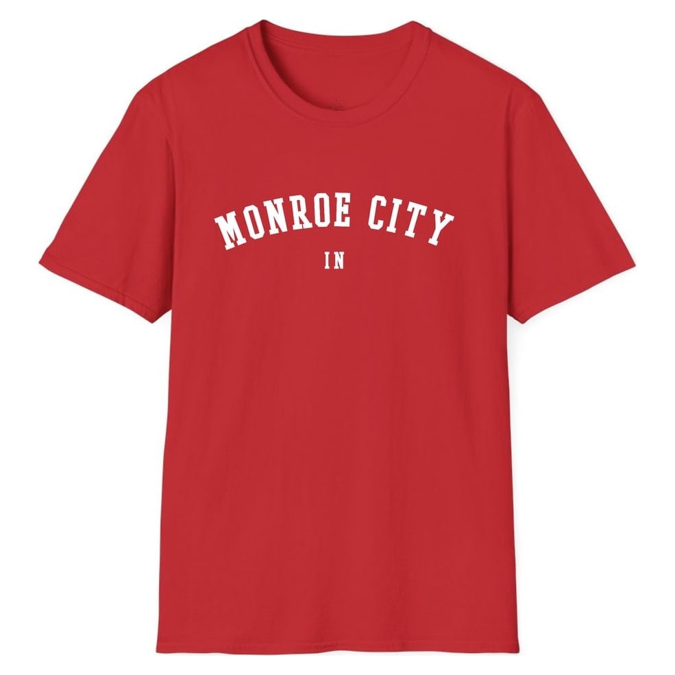 MONROE CITY INDIANA ARCHED — Red
