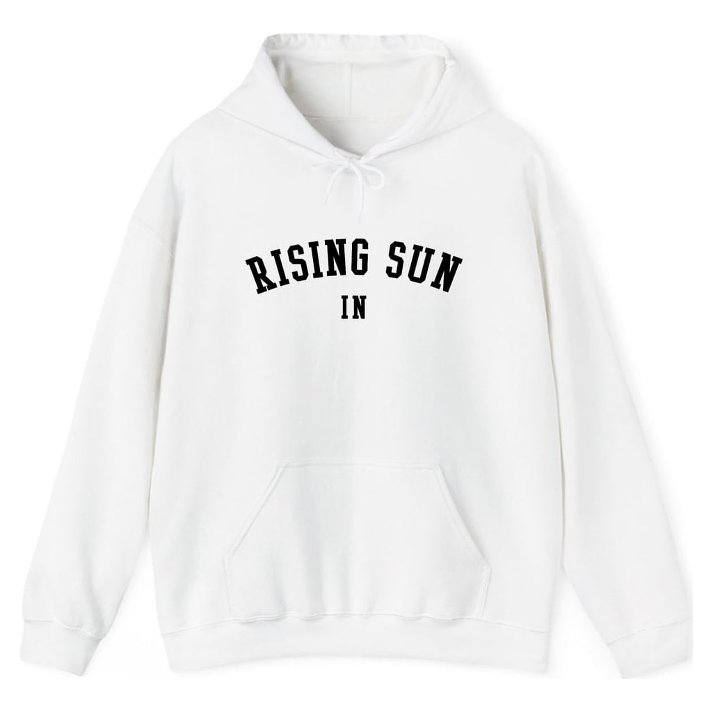 RISING SUN INDIANA ARCHED — White