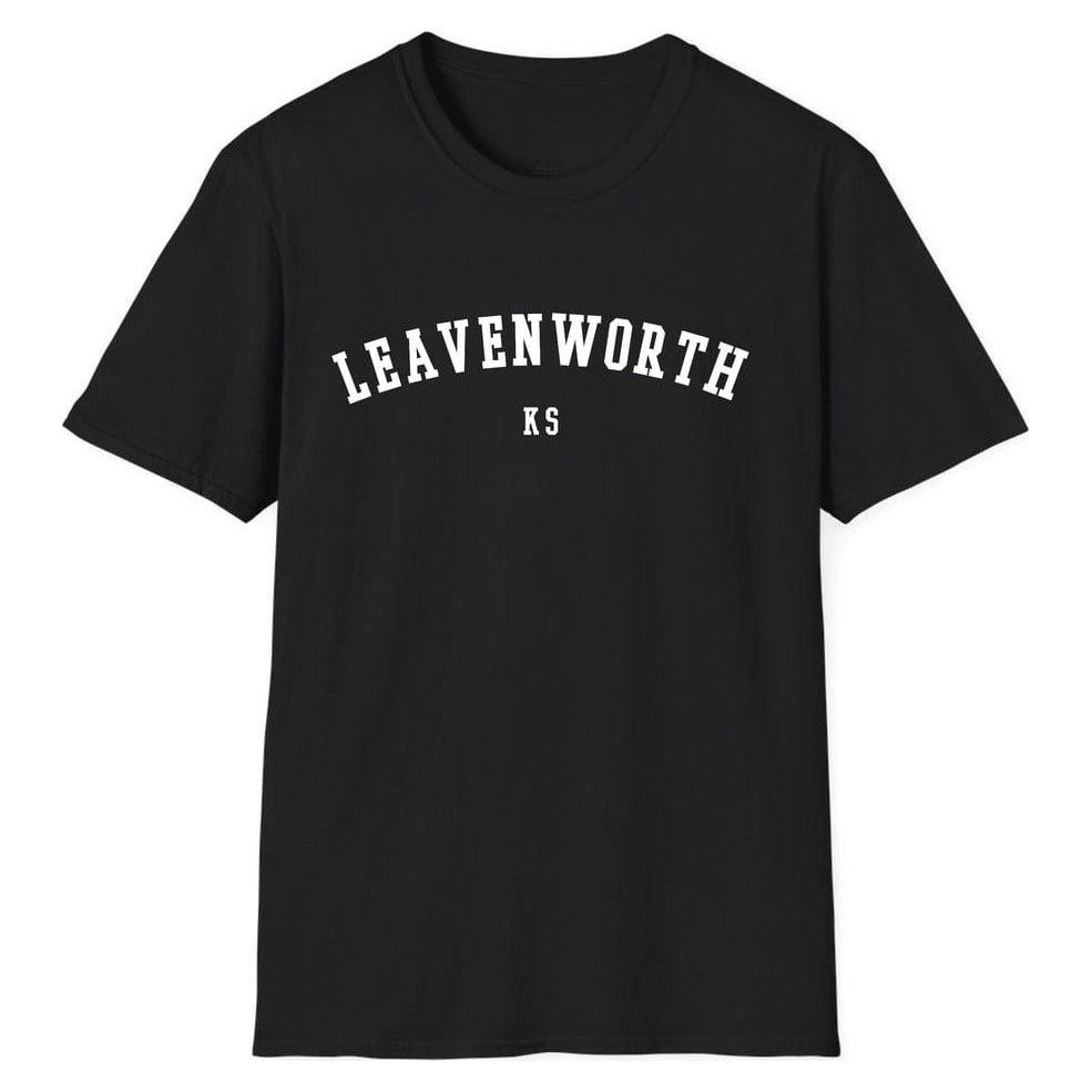 Leavenworth KANSAS ARCHED — Unisex Softstyle T-Shirt