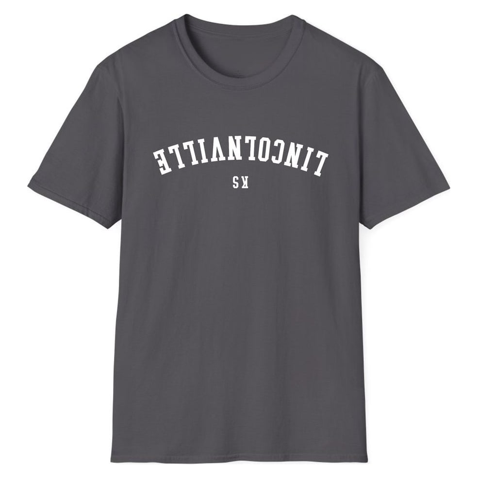 LINCOLNVILLE KANSAS ARCHED - UPSIDE DOWN — Charcoal