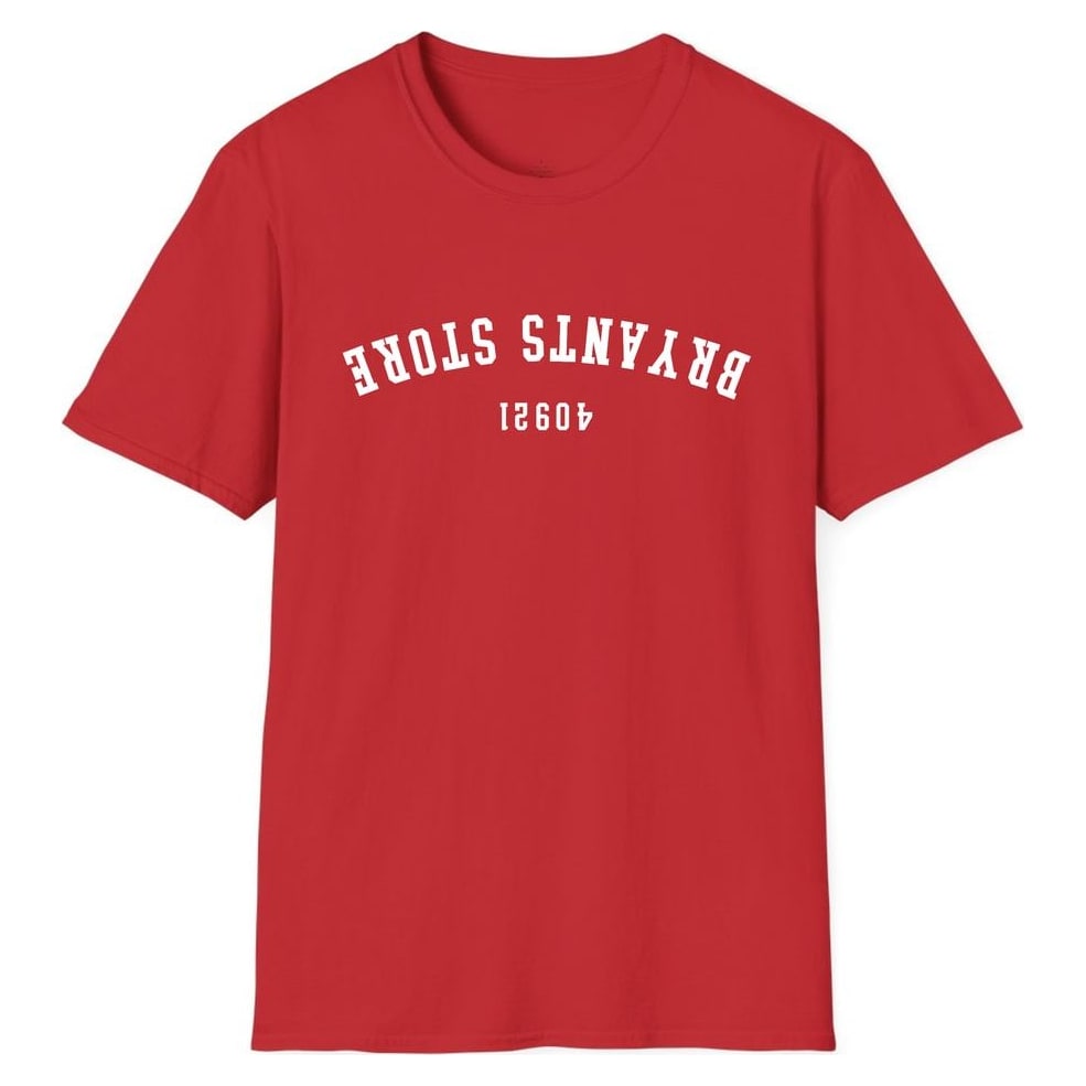 BRYANTS STORE 40921 ARCHED - UPSIDE DOWN — Red