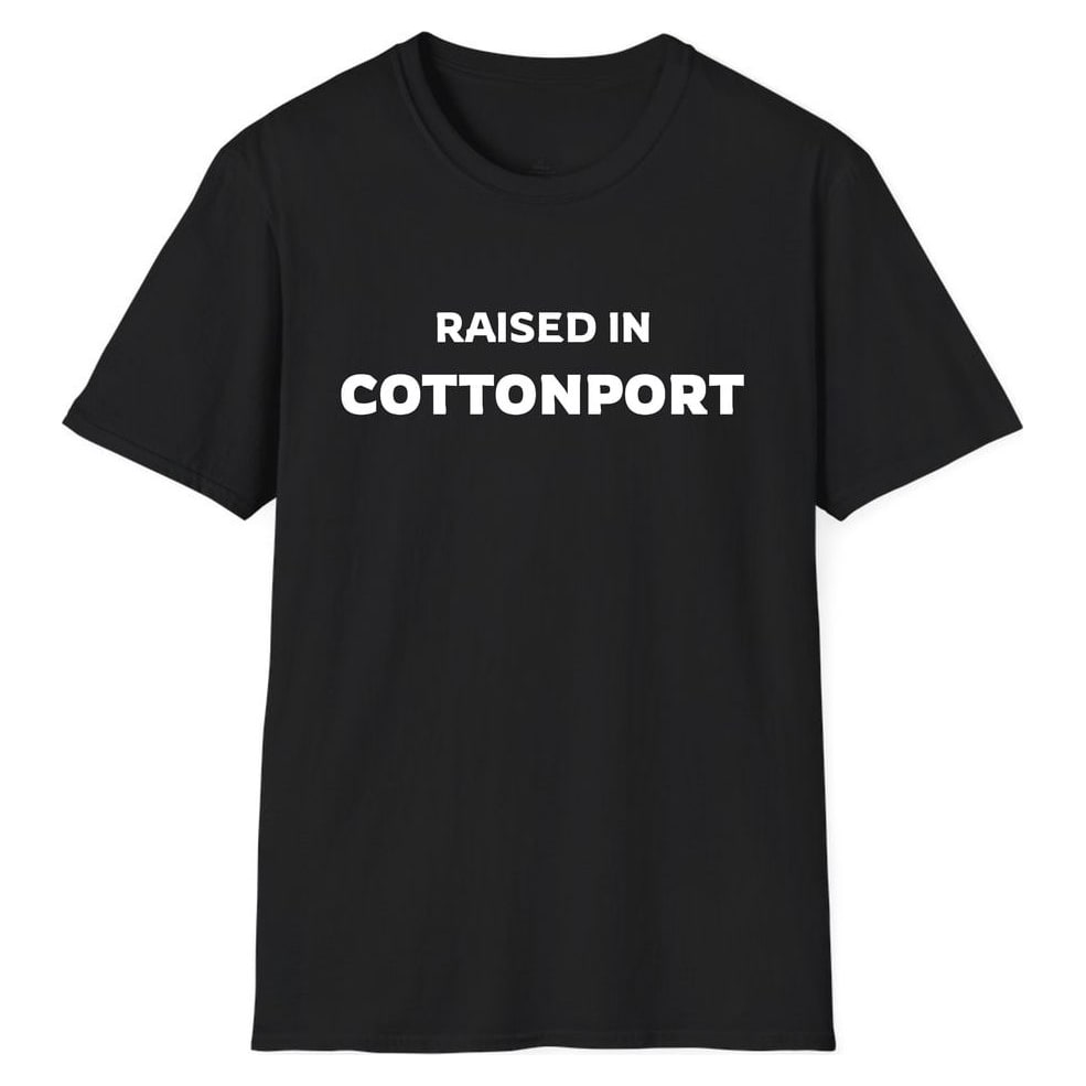 RAISED IN Cottonport — Unisex Softstyle T-Shirt