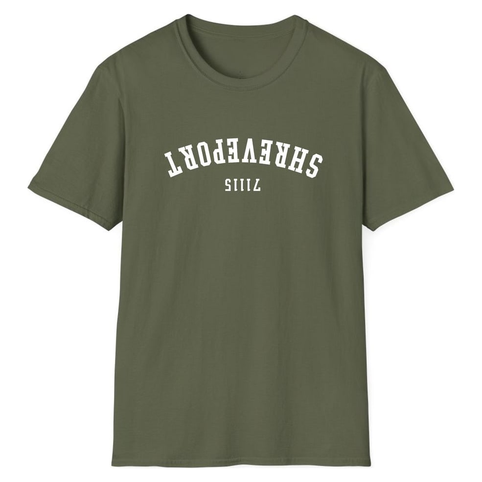 Shreveport 71115 Arched - Upside Down — Military Green