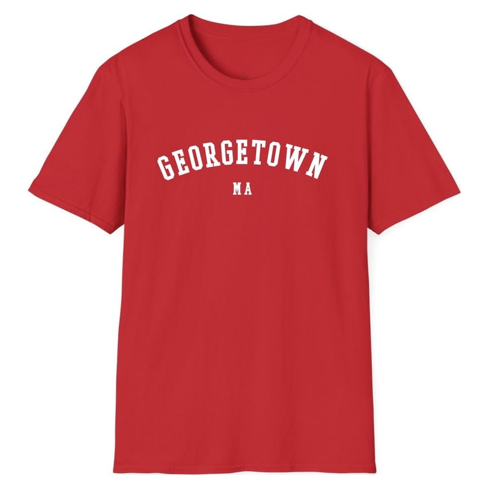 GEORGETOWN MASSACHUSETTS ARCHED — Red