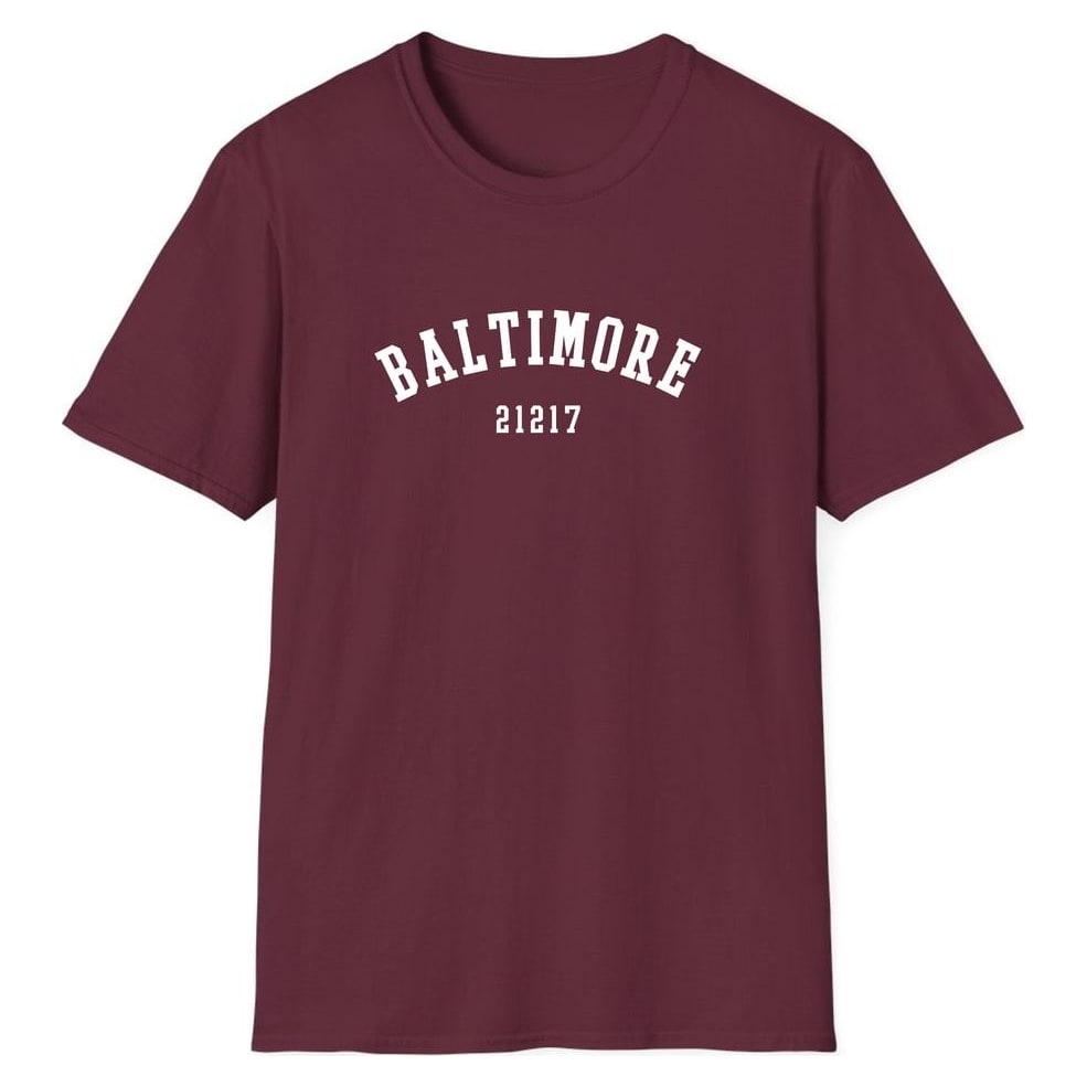Baltimore 21217 Arched — Maroon