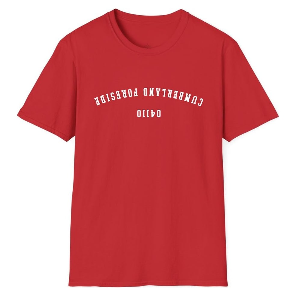 CUMBERLAND FORESIDE 04110 ARCHED - UPSIDE DOWN — Red