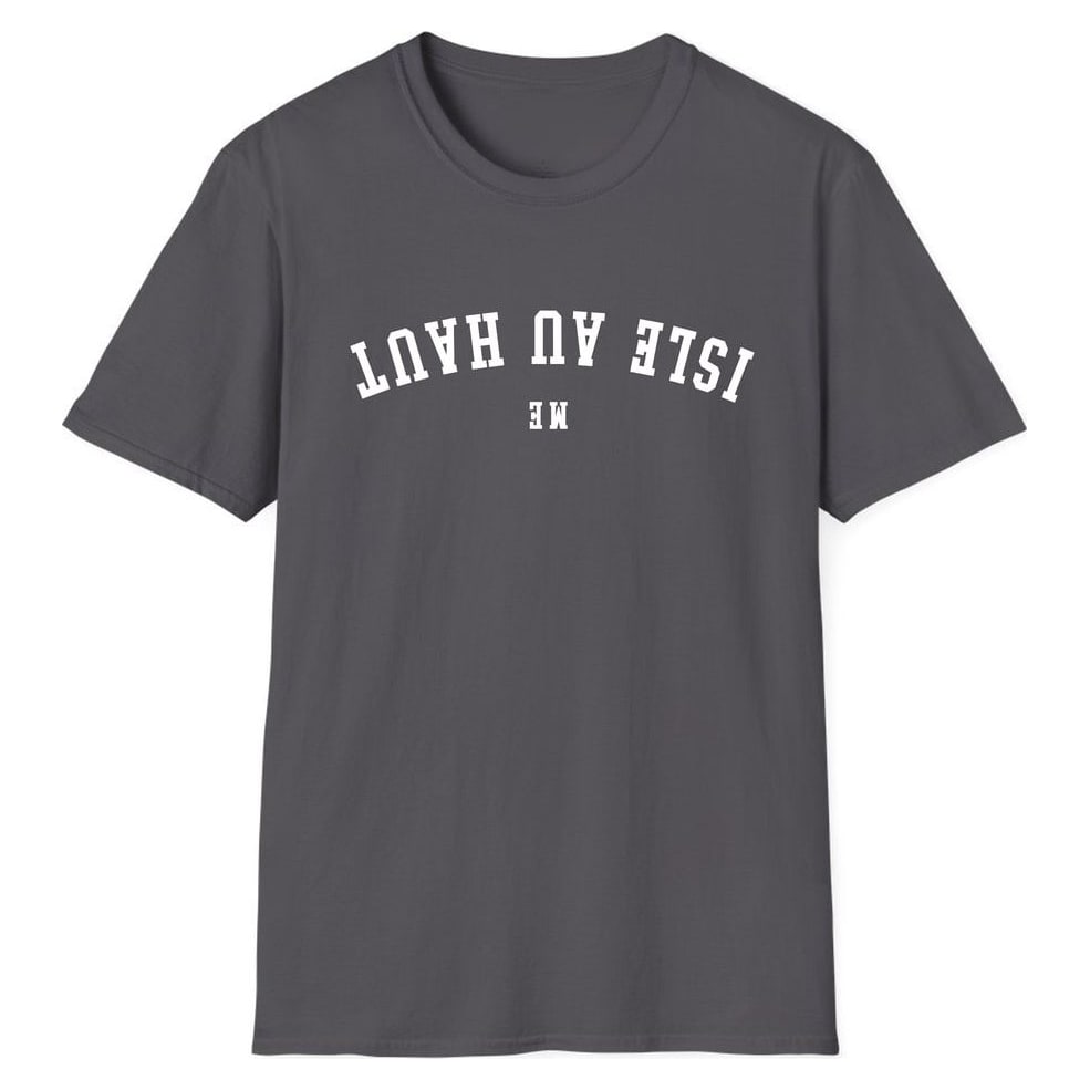 ISLE AU HAUT MAINE ARCHED - UPSIDE DOWN — Charcoal