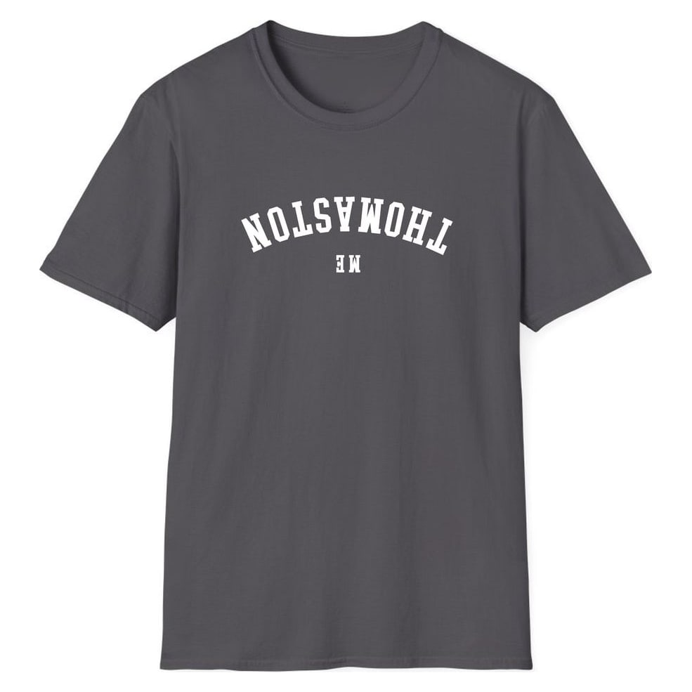 THOMASTON MAINE ARCHED - UPSIDE DOWN — Charcoal