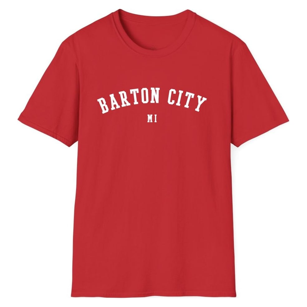 BARTON CITY MICHIGAN ARCHED — Red