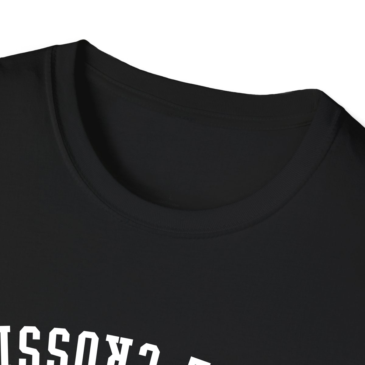 Bruce Crossing MICHIGAN ARCHED - UPSIDE DOWN — Black — view 3