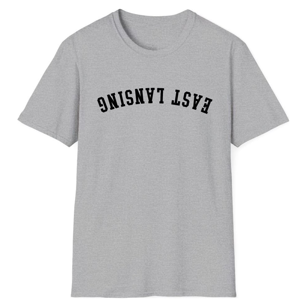 EAST LANSING ARCHED - UPSIDE DOWN — Sport Grey