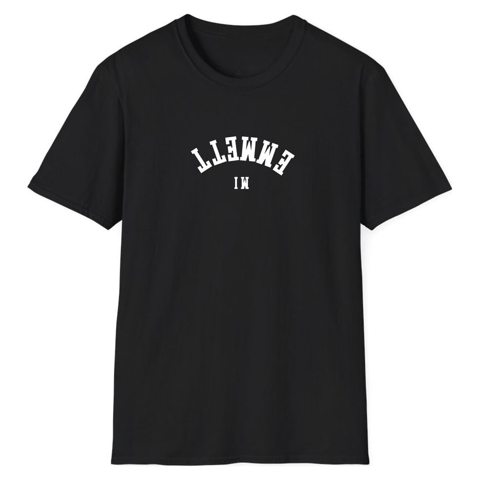 Emmett MICHIGAN ARCHED - UPSIDE DOWN — Unisex Softstyle T-Shirt