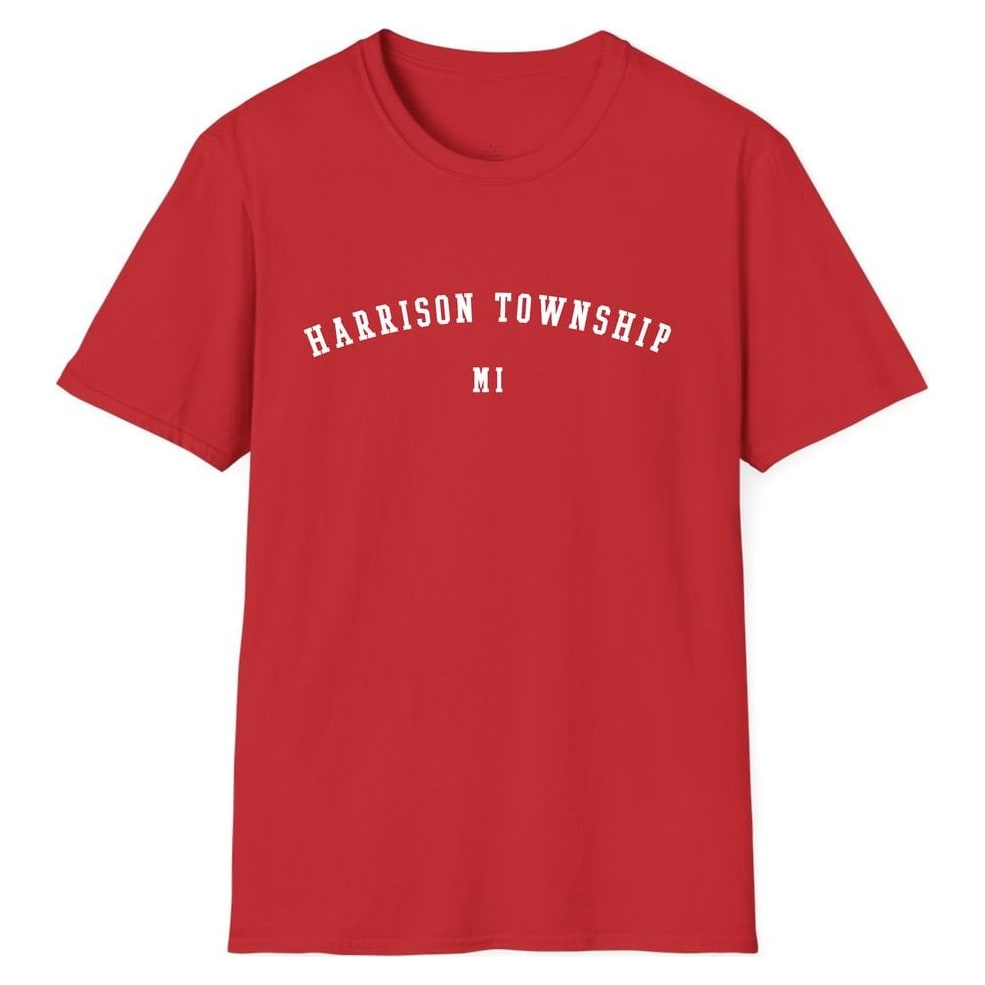 HARRISON TOWNSHIP MICHIGAN ARCHED — Red