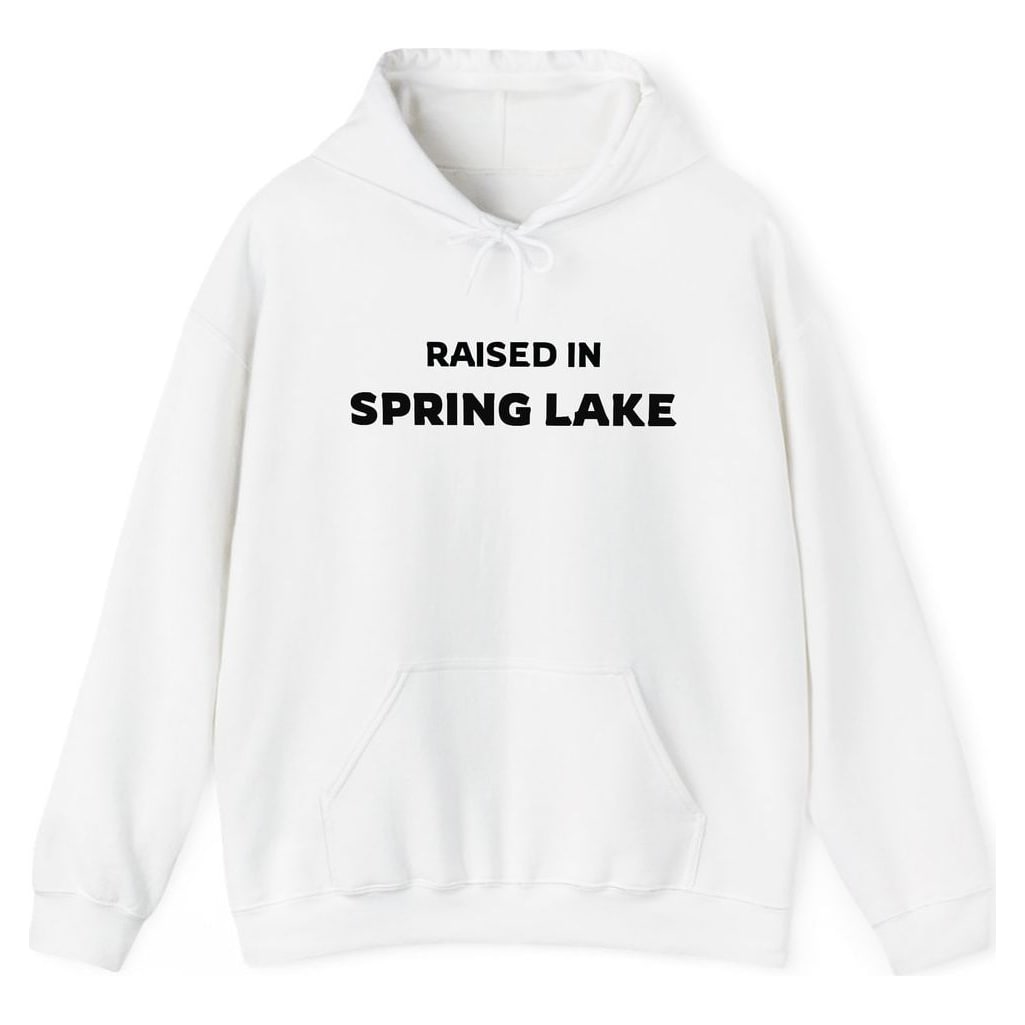 RAISED IN SPRING LAKE — White