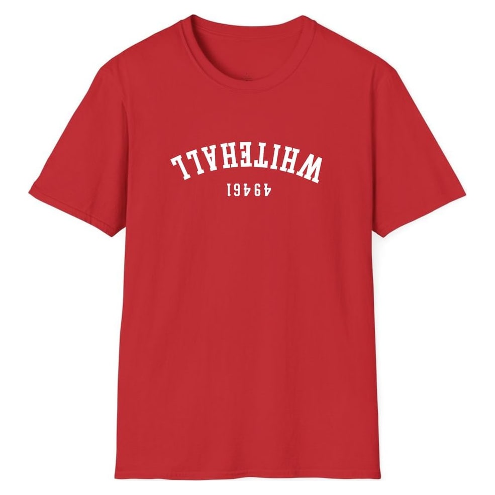 WHITEHALL 49461 ARCHED - UPSIDE DOWN — Red
