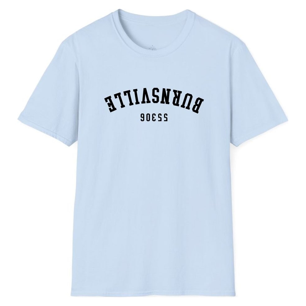 BURNSVILLE 55306 ARCHED - UPSIDE DOWN — Light Blue