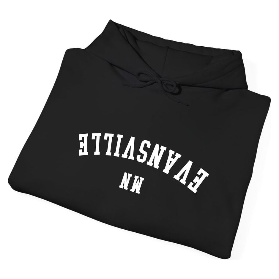 Evansville MINNESOTA ARCHED - UPSIDE DOWN — Black — view 3