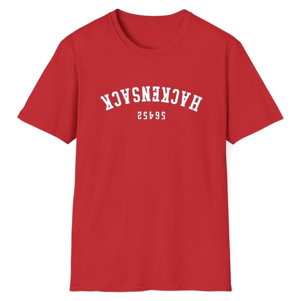 HACKENSACK 56452 ARCHED - UPSIDE DOWN — Red