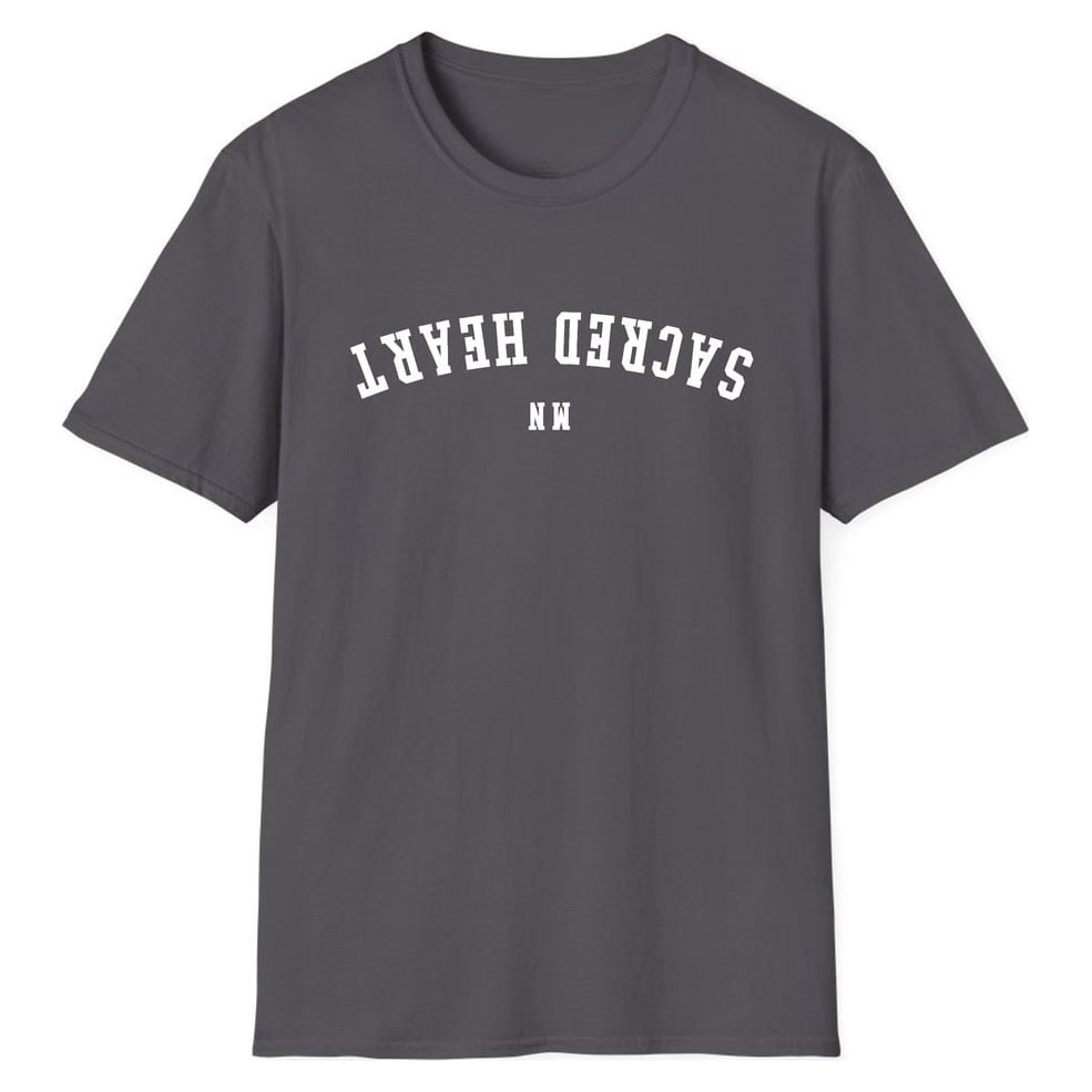 SACRED HEART MINNESOTA ARCHED - UPSIDE DOWN — Charcoal