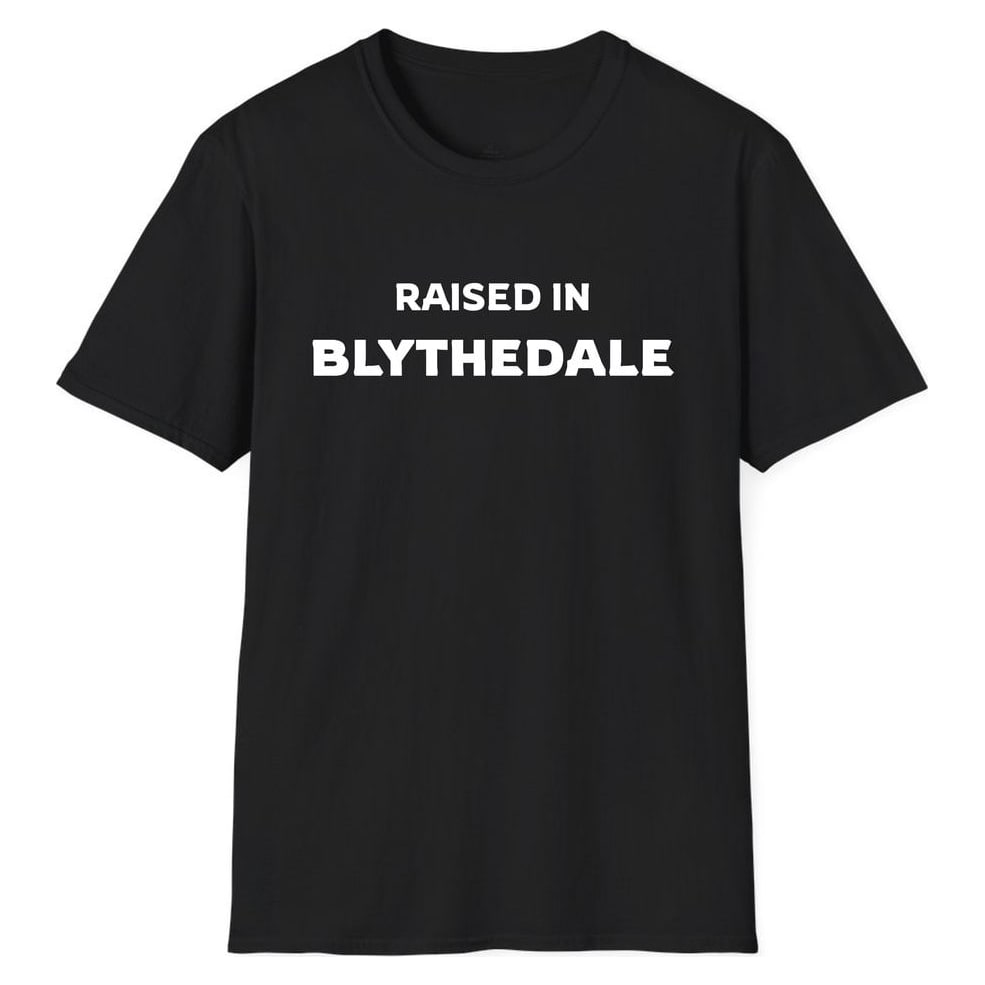 RAISED IN Blythedale — Unisex Softstyle T-Shirt