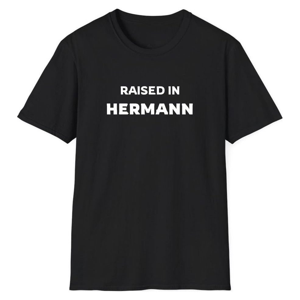 RAISED IN Hermann — Unisex Softstyle T-Shirt
