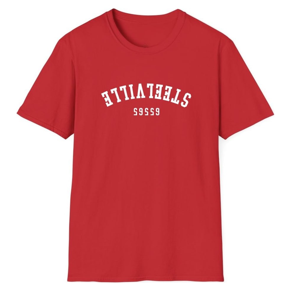 STEELVILLE 65565 ARCHED - UPSIDE DOWN — Red