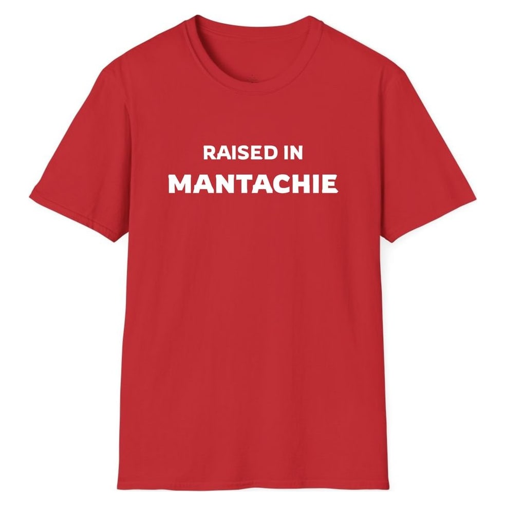 RAISED IN MANTACHIE — Red