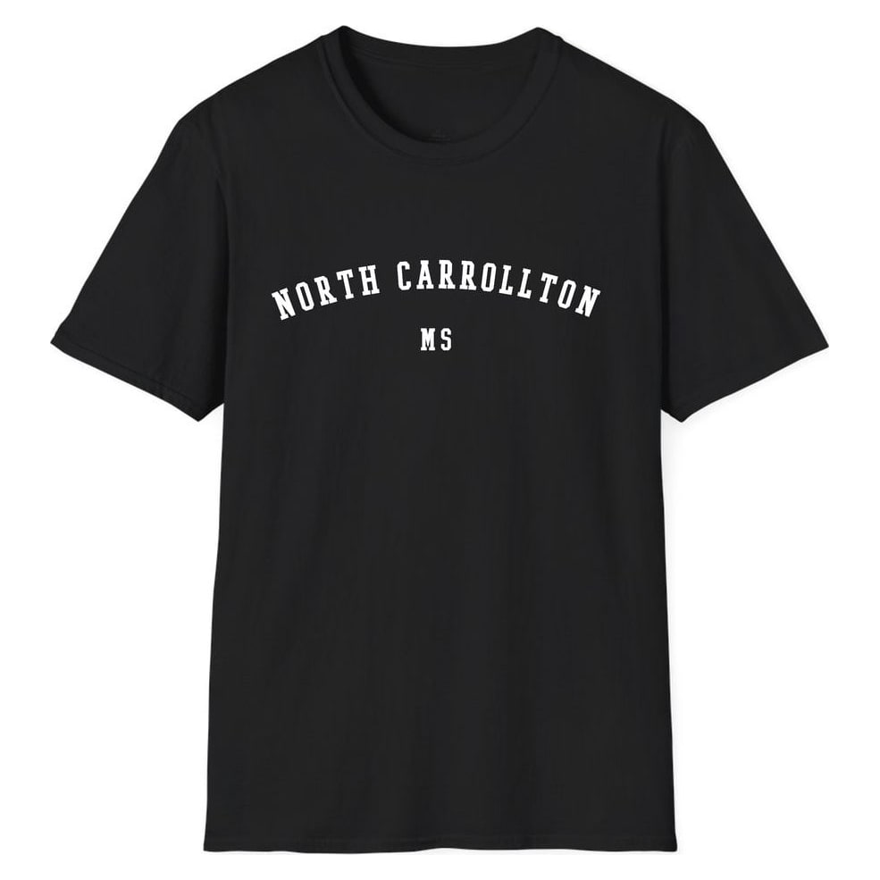 North Carrollton MISSISSIPPI ARCHED — Unisex Softstyle T-Shirt