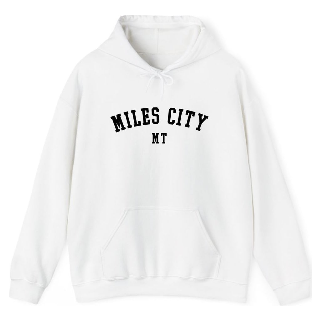 MILES CITY MONTANA ARCHED — White