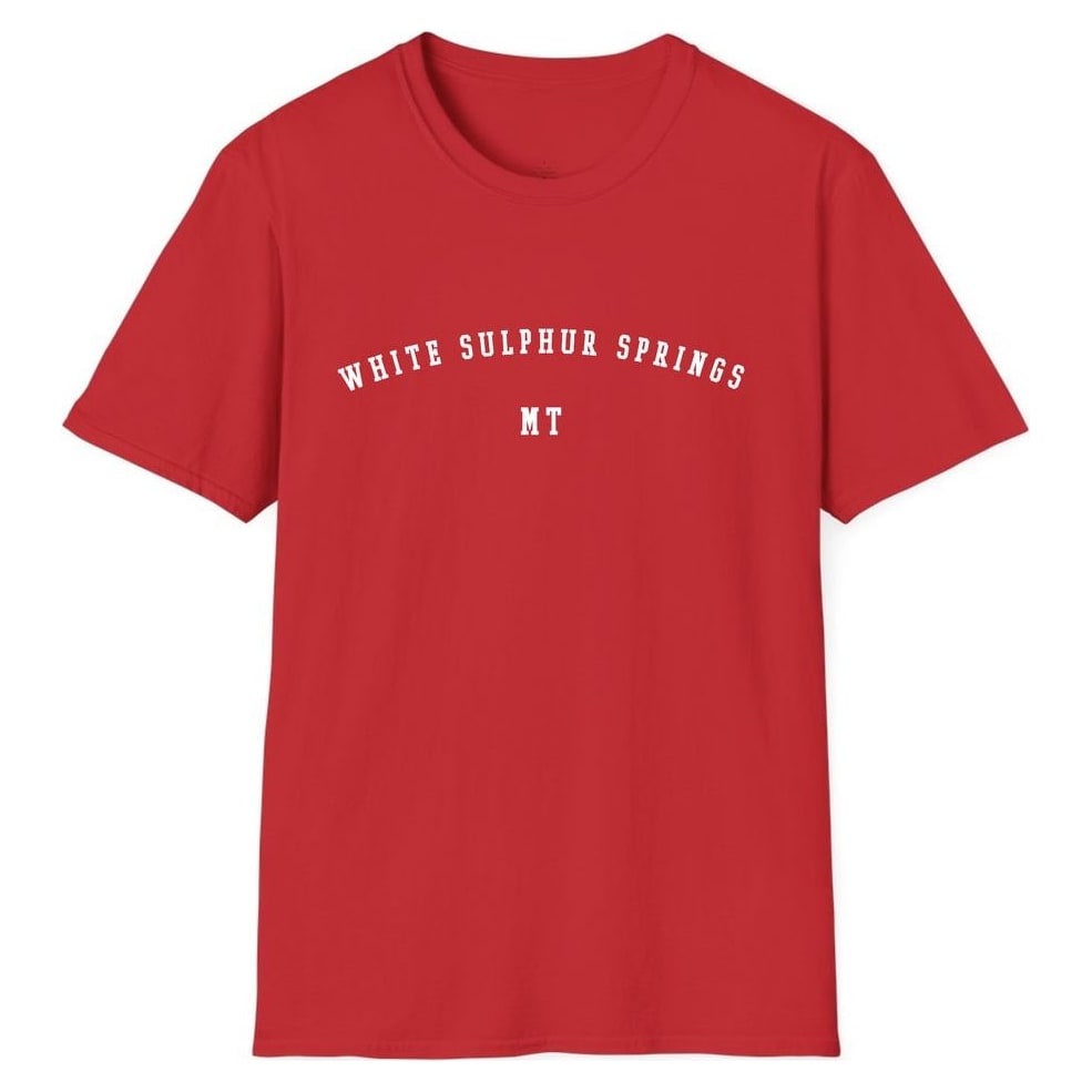 WHITE SULPHUR SPRINGS MONTANA ARCHED — Red