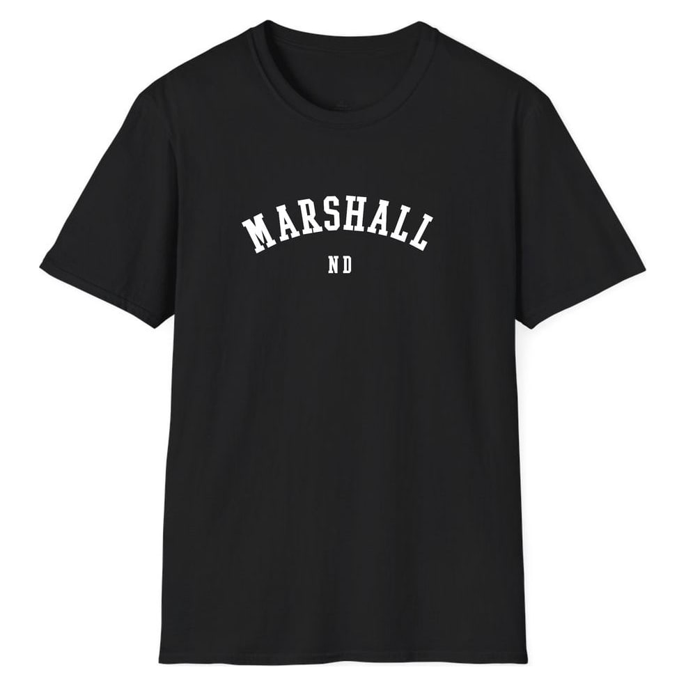 Marshall NORTH DAKOTA ARCHED — Unisex Softstyle T-Shirt