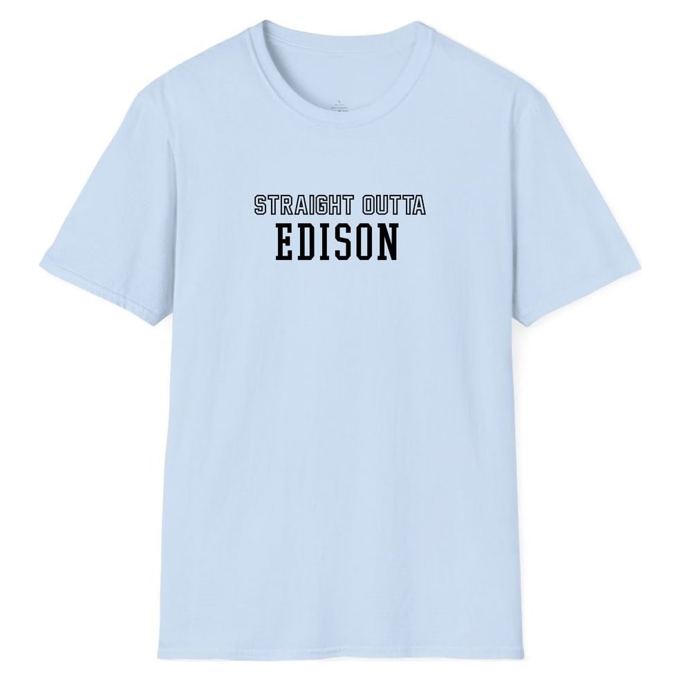 STRAIGHT OUTTA EDISON — Light Blue