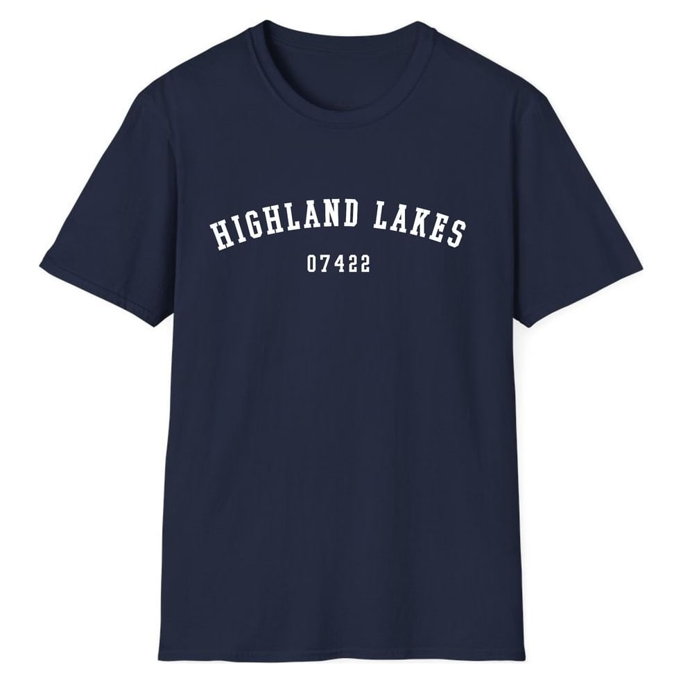 HIGHLAND LAKES 07422 ARCHED — Navy
