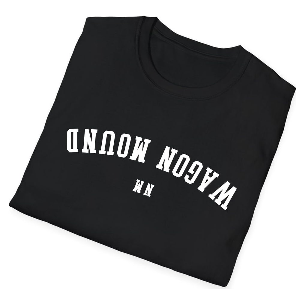 Wagon Mound NEW MEXICO ARCHED - UPSIDE DOWN — Black — view 4