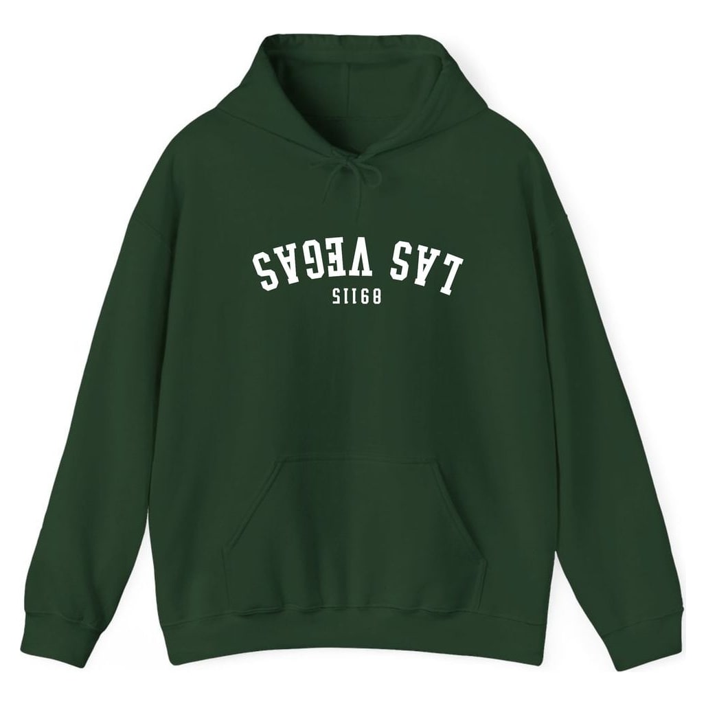 Las Vegas 89115 Arched - Upside Down — Forest Green