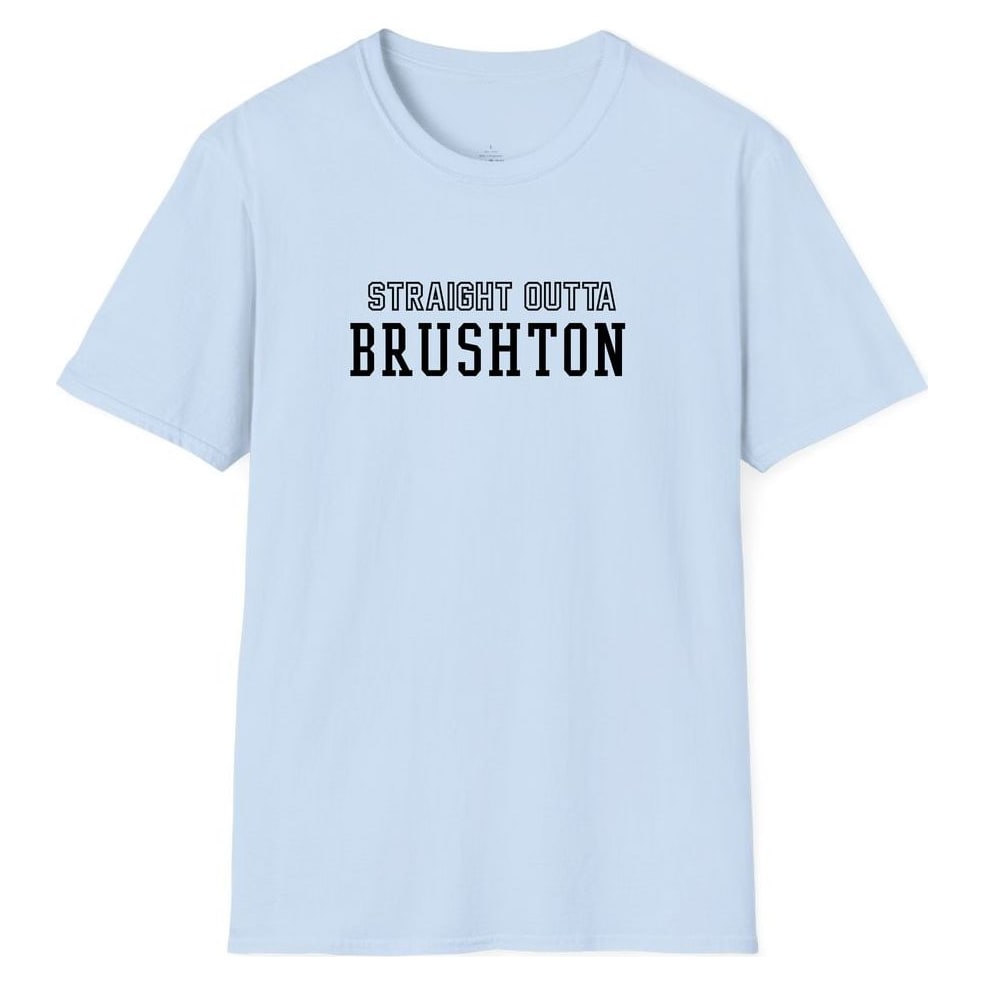 STRAIGHT OUTTA BRUSHTON — Light Blue