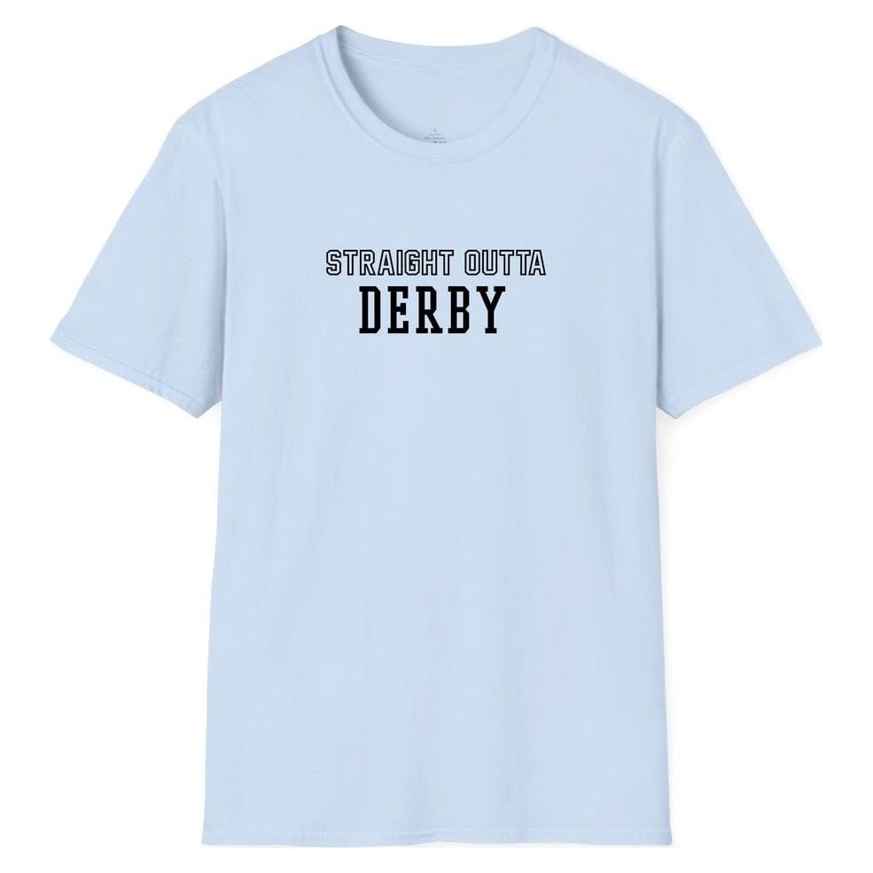 STRAIGHT OUTTA DERBY — Light Blue