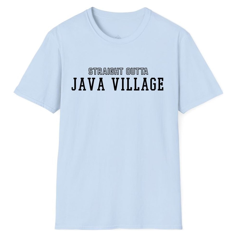 STRAIGHT OUTTA JAVA VILLAGE — Light Blue