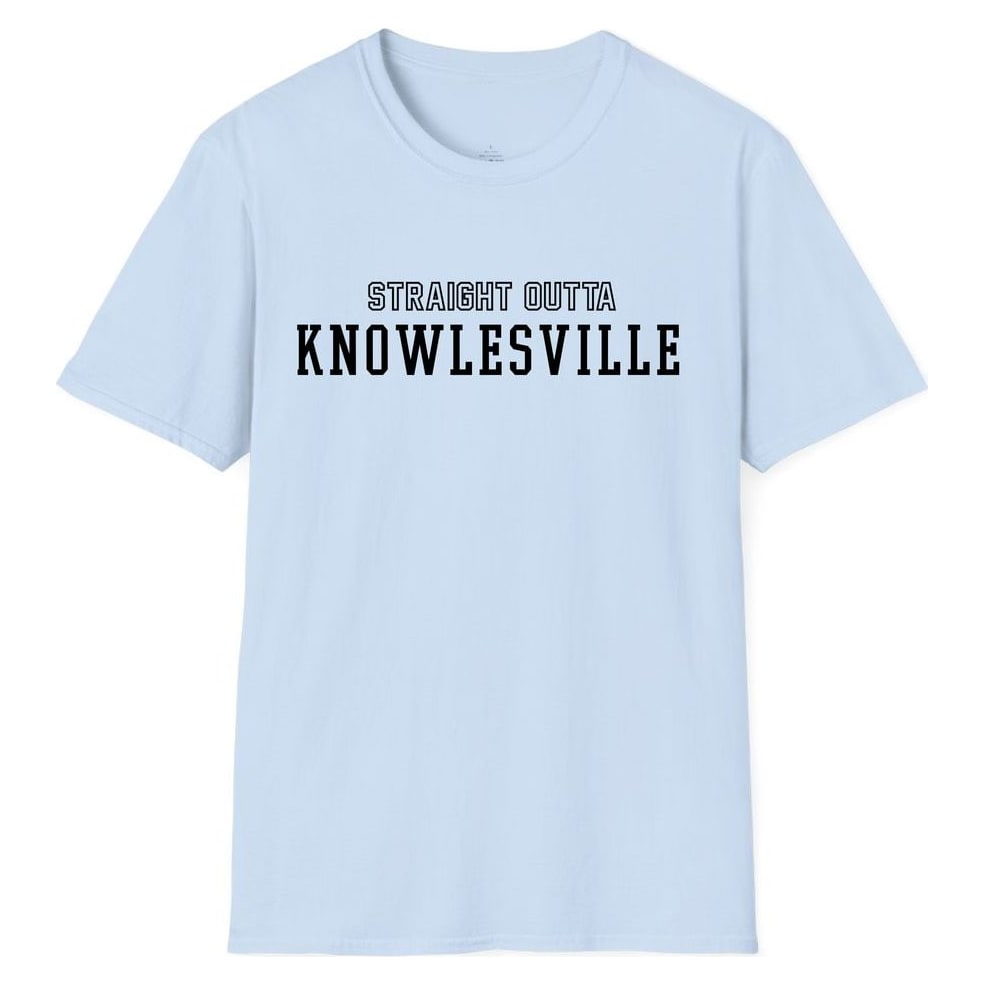 STRAIGHT OUTTA KNOWLESVILLE — Light Blue