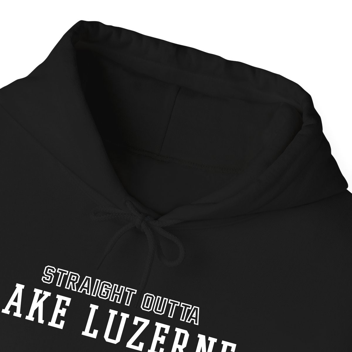 STRAIGHT OUTTA Lake Luzerne — Black — view 4