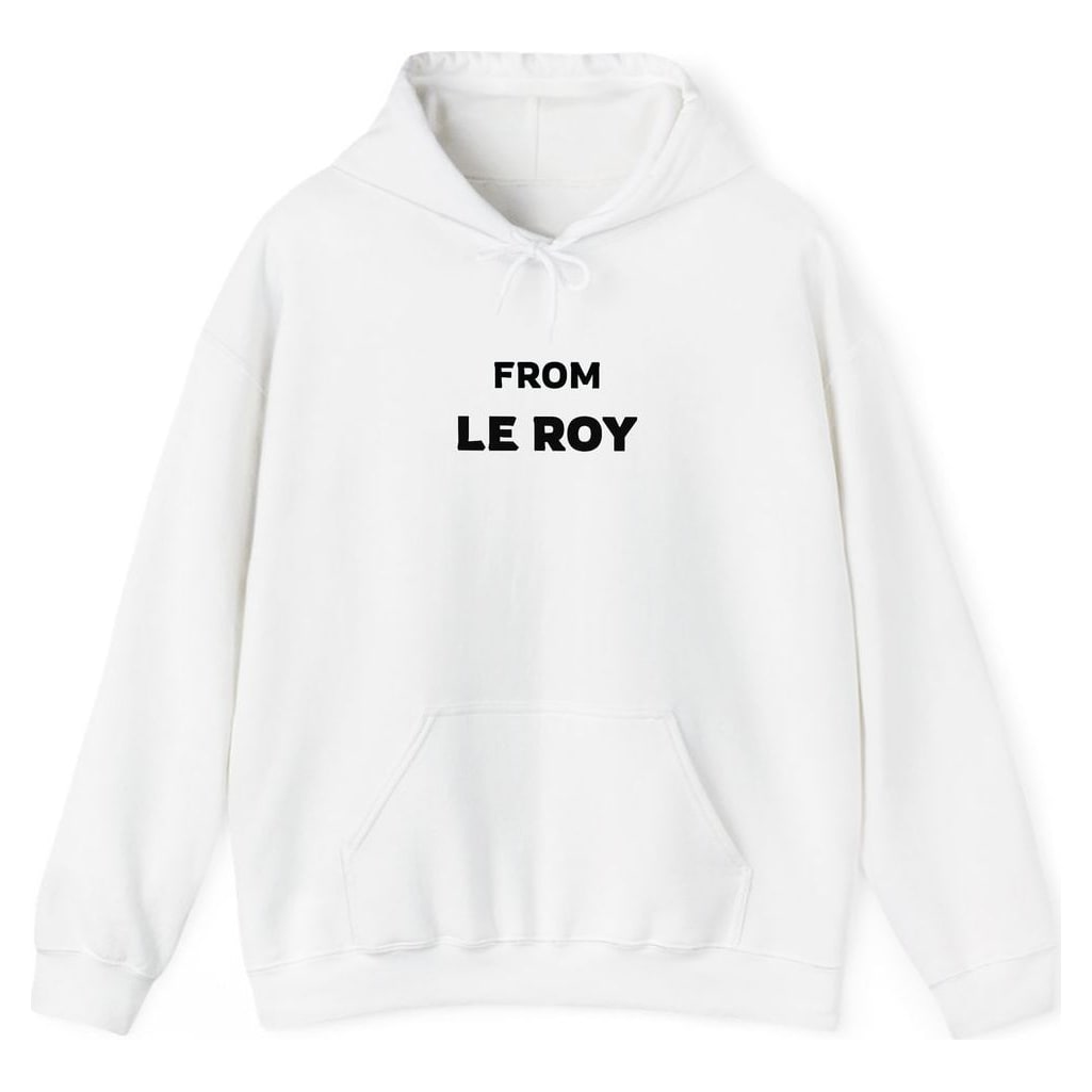 FROM LE ROY — White